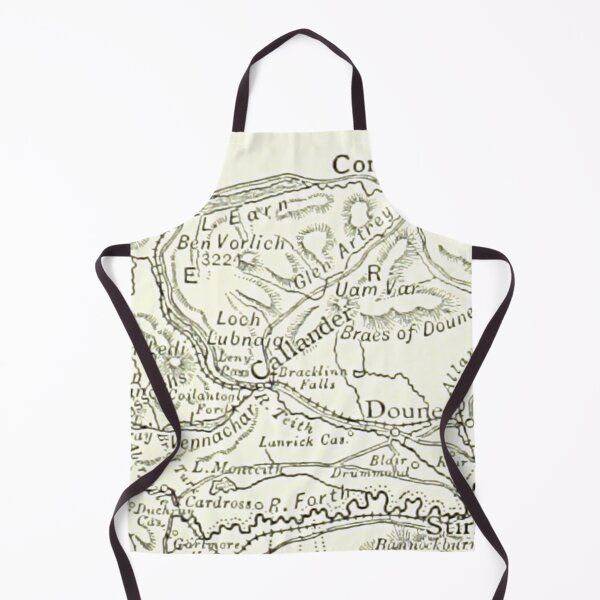 Item preview, CALLANDER & surrounding area map 1891 designed and sold by yourscotland.