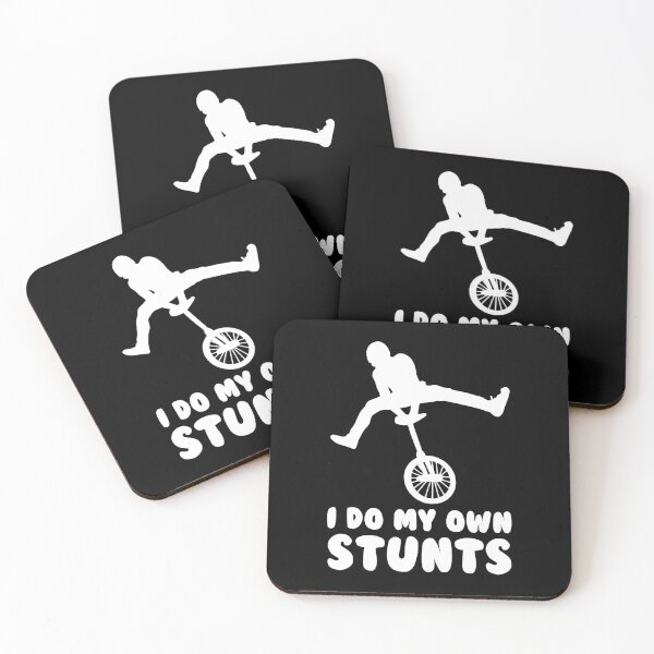 Item preview, I Do My Own Stunts Unicyclist Unicycling Lover Balancing designed and sold by Nessshirts.
