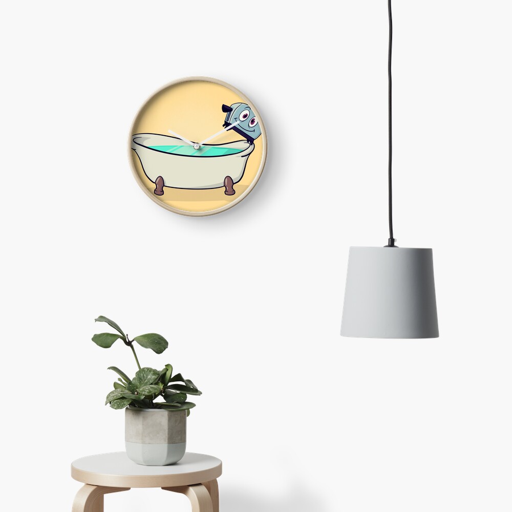 Brave Bathtub Clock