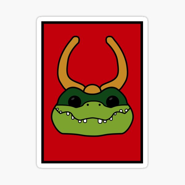 Loki Croc Sticker