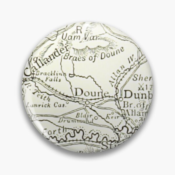 Item preview, DOUNE & surrounding area map 1891 designed and sold by yourscotland.