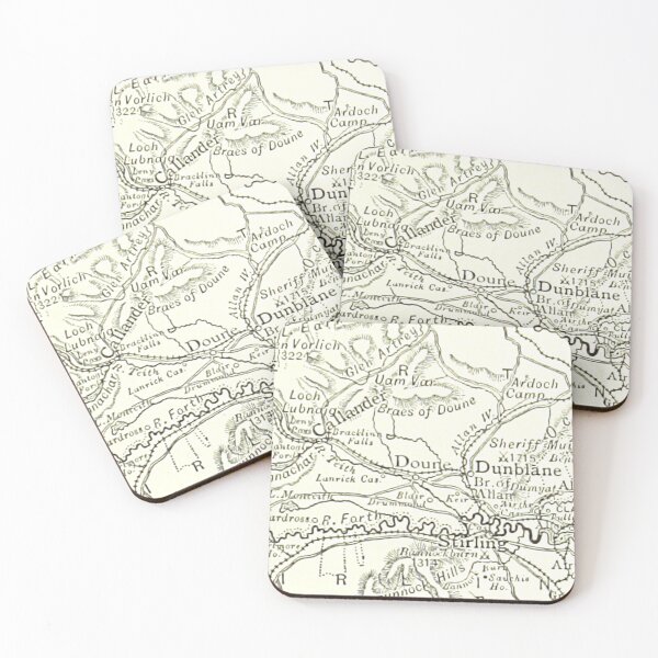 Item preview, DOUNE & surrounding area map 1891 designed and sold by yourscotland.