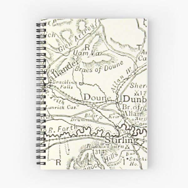 Item preview, DOUNE & surrounding area map 1891 designed and sold by yourscotland.