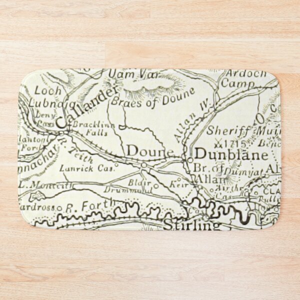 Item preview, DOUNE & surrounding area map 1891 designed and sold by yourscotland.