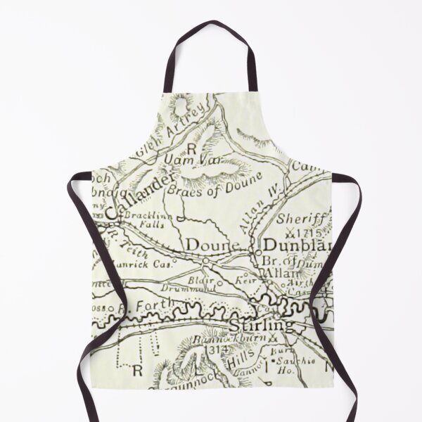 Item preview, DOUNE & surrounding area map 1891 designed and sold by yourscotland.