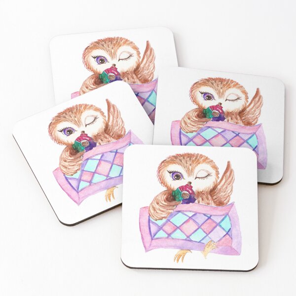Item preview, Cool Sweet owl. Watercolor Owl. Cool baby Owl. Owl for Kids. designed and sold by ZheltakovaIana.