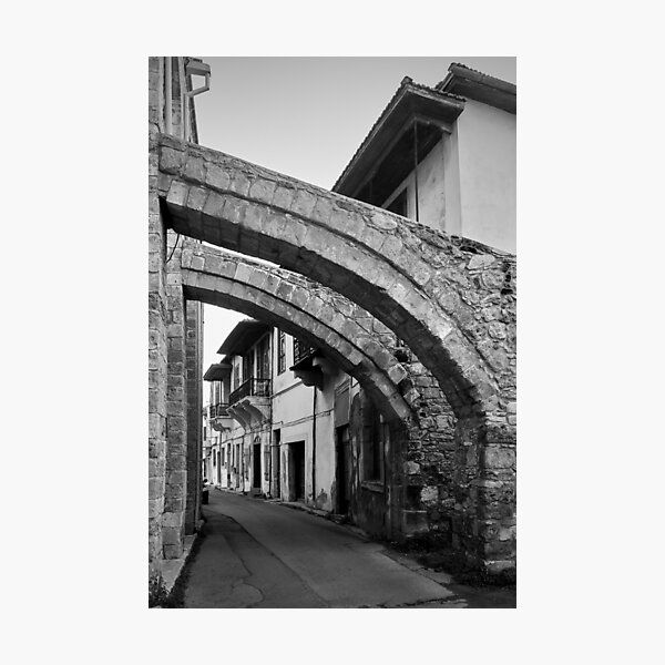 Old street in Larnaca Photographic Print