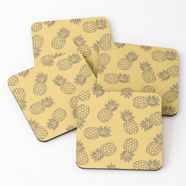Item preview, Pineapple Fruit Pattern Black Line Art designed and sold by ViewerEqualsPhoton.