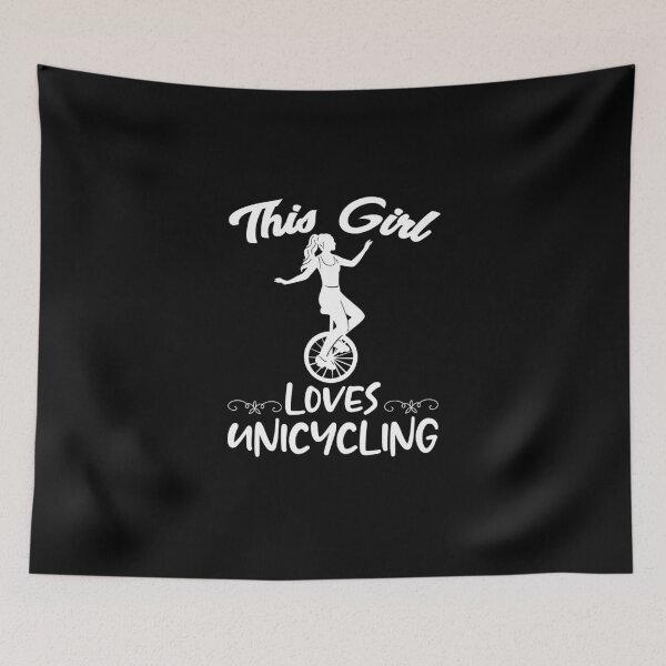 Item preview, This Girl Loves Unicycling Monocycle Unicycler Unicyclist designed and sold by Nessshirts.
