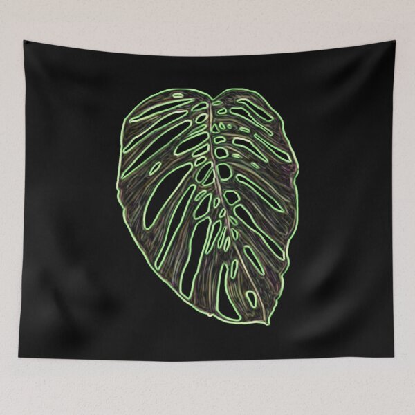 Item preview, Large Neon Monstera designed and sold by SpikyLlama.