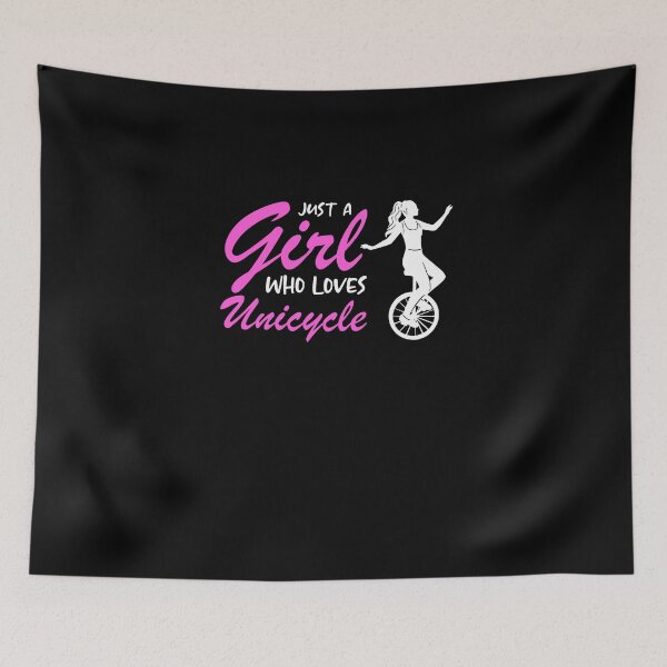 Item preview, Just A Girl Who Loves Unicycle Unicyclist Balancing designed and sold by Nessshirts.
