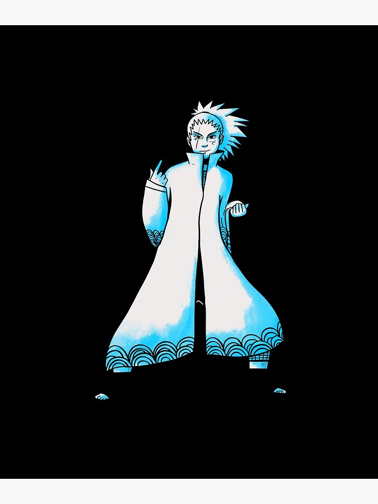 "Blue Anime JUTSU" Poster for Sale by borobie Redbubble