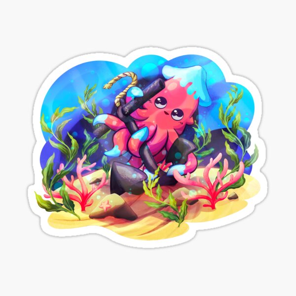 Squid Squad Ocean Floor Sticker