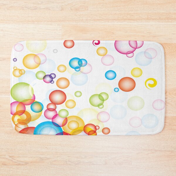 Item preview, Rainbow Bubbles with a White Background Abstract Art designed and sold by Bruce ALMIGHTY Baker.