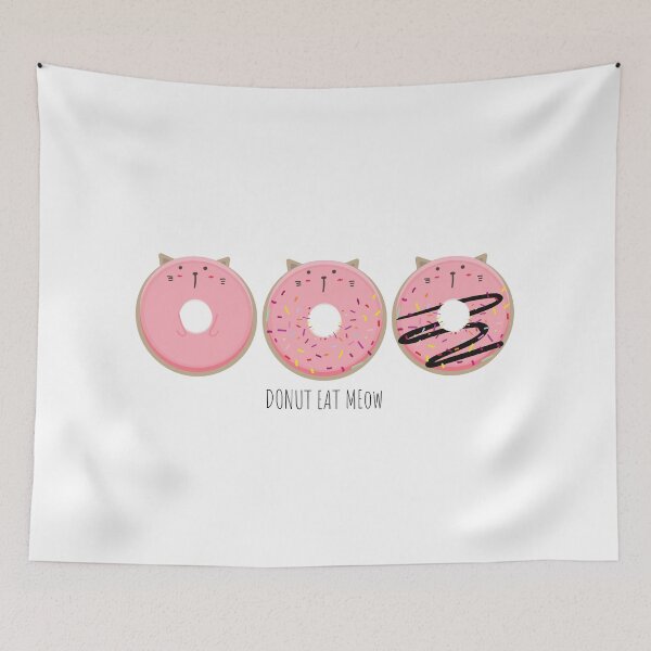 Item preview, Donut Eat Meow, Donut Cat designed and sold by sanashibata.