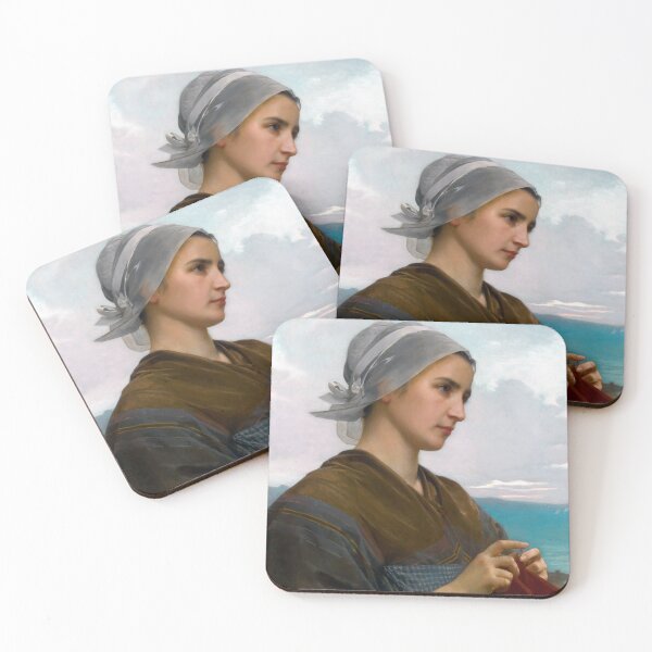 Item preview, Knitter by Bouguereau designed and sold by academic-art.