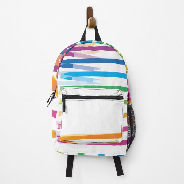 Item preview, Rainbow Lines with a White Background Abstract Art designed and sold by Bruce ALMIGHTY Baker.