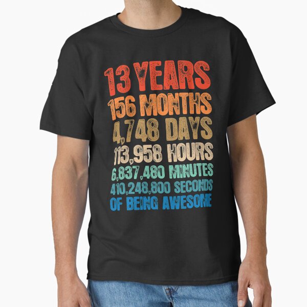 Item preview, 13 Years Old 13th Birthday Retro Vintage 2008 birthday gift designed and sold by BRVART.