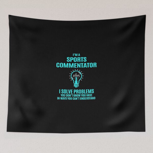 Item preview, Sports Commentator T Shirt - I Solve Problems Gift Item Tee designed and sold by ymaszcarme.