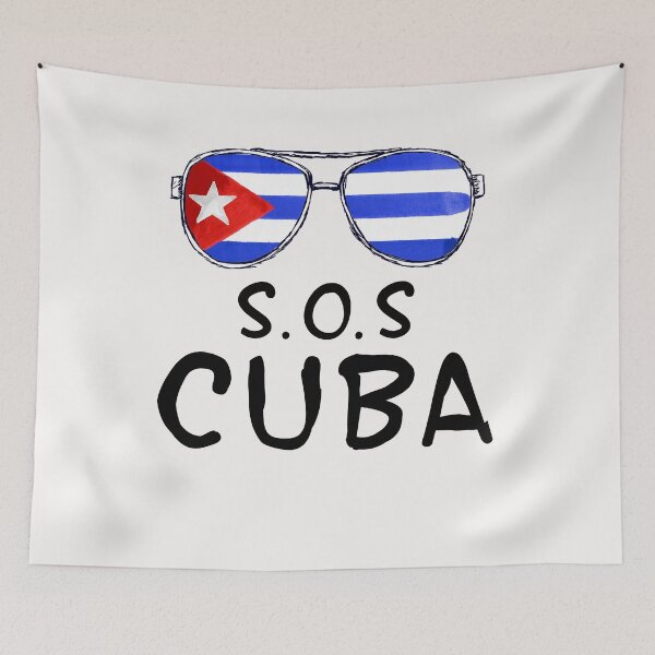 Item preview, Sos Cuba  Sunglasses Flag for women and men designed and sold by PatternFariss.