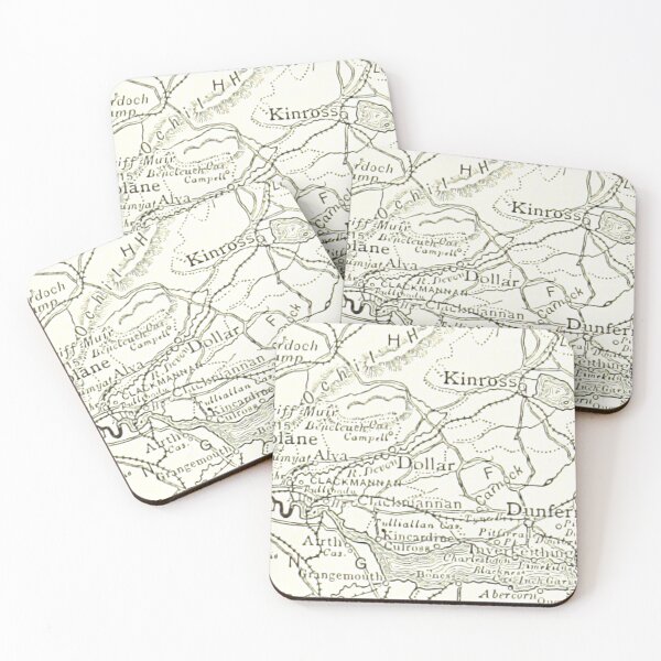 Item preview, DOLLAR & surrounding area map 1891 designed and sold by yourscotland.