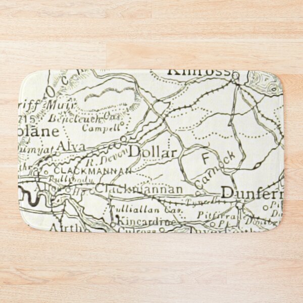 Item preview, DOLLAR & surrounding area map 1891 designed and sold by yourscotland.