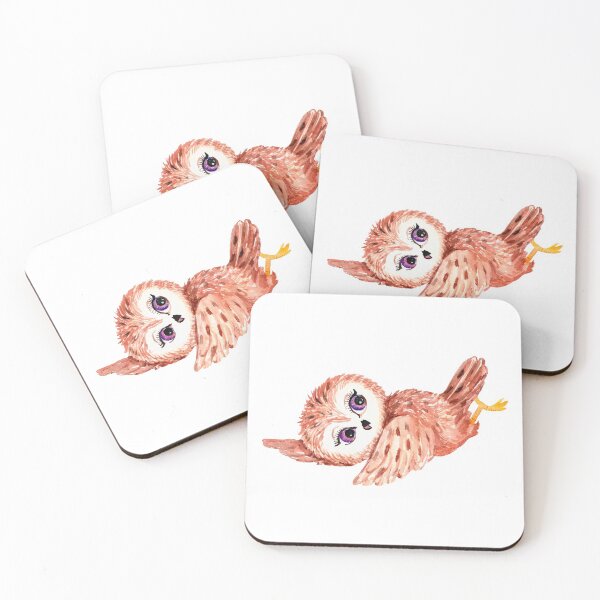 Item preview, Cool Forest Little owl. Watercolor Owl. Cool baby Owl. Owl for Kids. designed and sold by ZheltakovaIana.