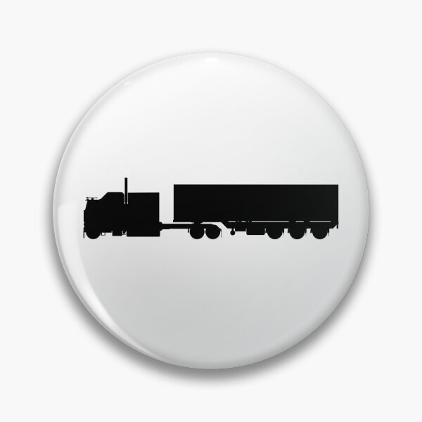 Item preview, US truck, US lorry with semi trailer. LKW, TIR Truck with trailer silhouetteboss, silhouette boss designed and sold by Marcin Adrian.