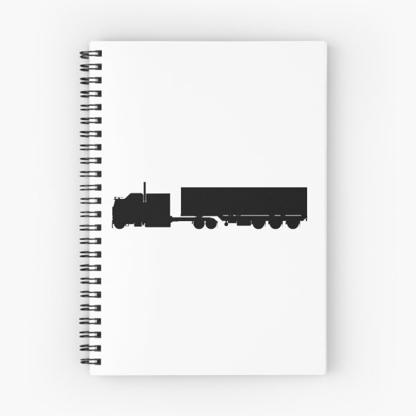 Item preview, US truck, US lorry with semi trailer. LKW, TIR Truck with trailer silhouetteboss, silhouette boss designed and sold by Marcin Adrian.
