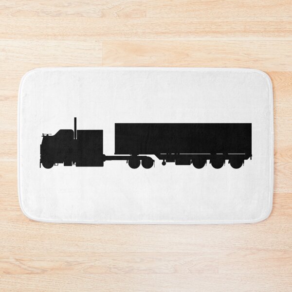 Item preview, US truck, US lorry with semi trailer. LKW, TIR Truck with trailer silhouetteboss, silhouette boss designed and sold by Marcin Adrian.