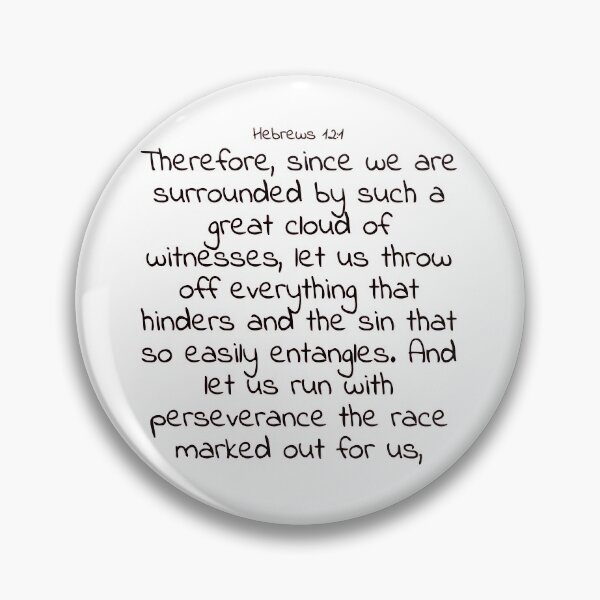 Item preview, Bible verse: Hebrews 12:1 designed and sold by john-3-16.