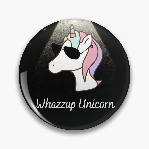 Item preview, Whazzup Unicorn on Black designed and sold by RiadMannan.