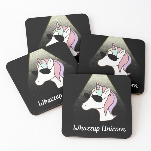 Item preview, Whazzup Unicorn on Black designed and sold by RiadMannan.