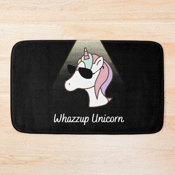 Item preview, Whazzup Unicorn on Black designed and sold by RiadMannan.
