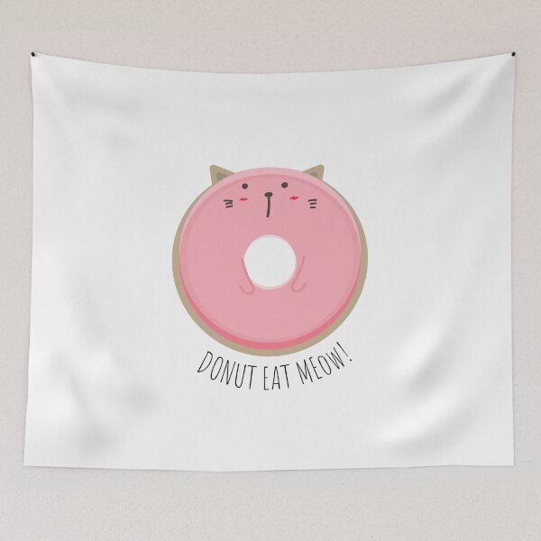 Item preview, Donut Eat Meow, Donut Cat designed and sold by sanashibata.
