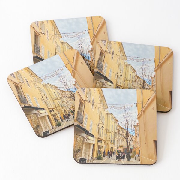 Item preview, South of France Traditional Architecture Golden Street Scene  designed and sold by rl2020.