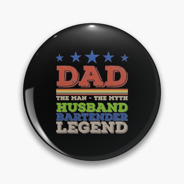 Item preview, Dad Husband Bartender Legend - The Man The Myth - Vintage Profession Gift For Men. designed and sold by ALITOPRINCE.