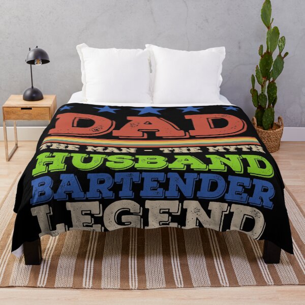 Item preview, Dad Husband Bartender Legend - The Man The Myth - Vintage Profession Gift For Men. designed and sold by ALITOPRINCE.