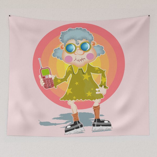 Item preview, Call Me If You Get Lost Colorful Cartoon designed and sold by ParadoxEnvision.