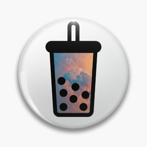 Artikelvorschau, Ästhetischer Cloud Boba Sticker (pink/blau) entworfen und verkauft von lolidek.