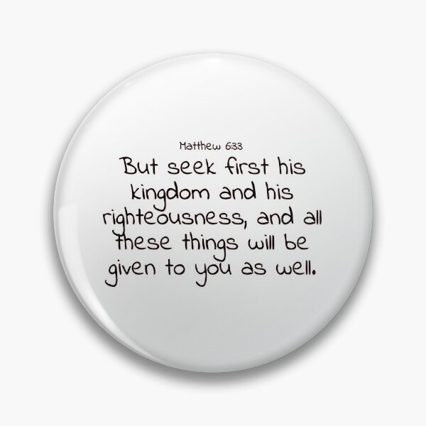 Item preview, Bible verse: Matthew 6:33 designed and sold by john-3-16.