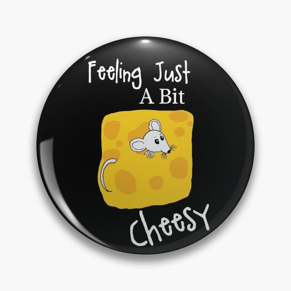 Item preview, Feeling Just A Bit Cheesy - Cute Pun designed and sold by ColorfulMystic.