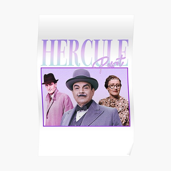 HERCULE POIROT STYLE RÉTRO 90'S Poster