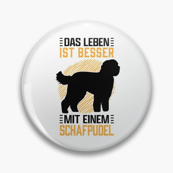 Item preview, Life with sheep poodle herding dog Hütepudel saying designed and sold by madgrfx.