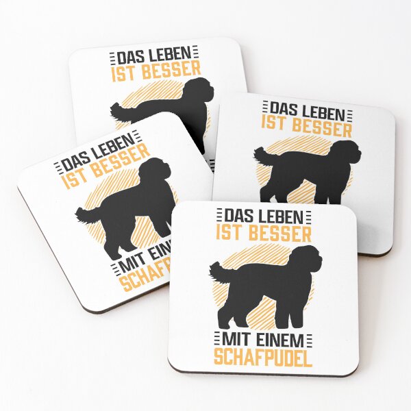 Item preview, Life with sheep poodle herding dog Hütepudel saying designed and sold by madgrfx.