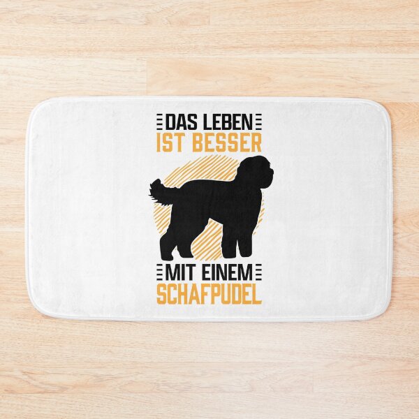 Item preview, Life with sheep poodle herding dog Hütepudel saying designed and sold by madgrfx.