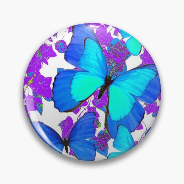 Item preview, BLUE BUTTERFLIES PURPLE VINES ABSTRACT designed and sold by sharlesart.