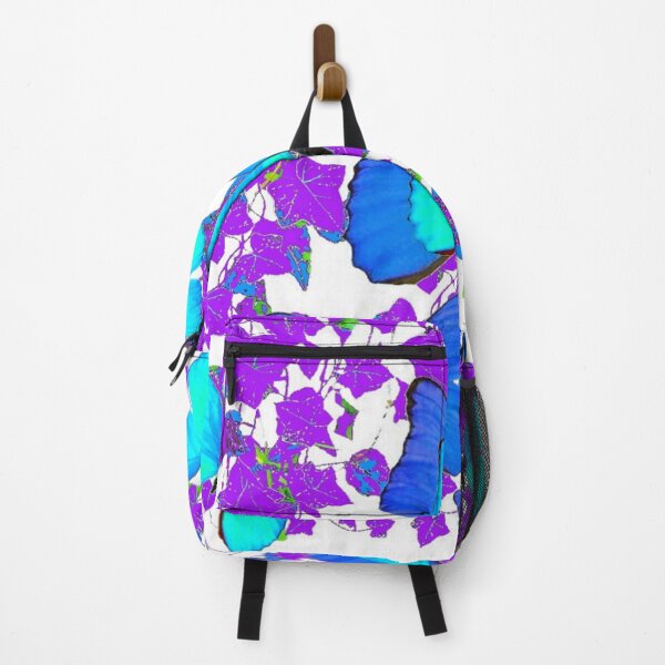 Item preview, BLUE BUTTERFLIES PURPLE VINES ABSTRACT designed and sold by sharlesart.