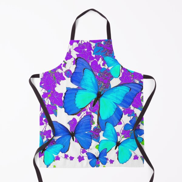 Item preview, BLUE BUTTERFLIES PURPLE VINES ABSTRACT designed and sold by sharlesart.