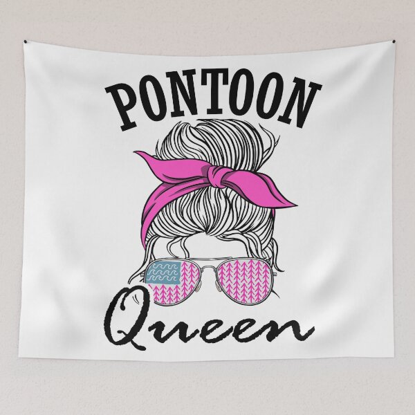 Item preview, Pontoon Queen Mom Funny Lake Life designed and sold by Stronzi.